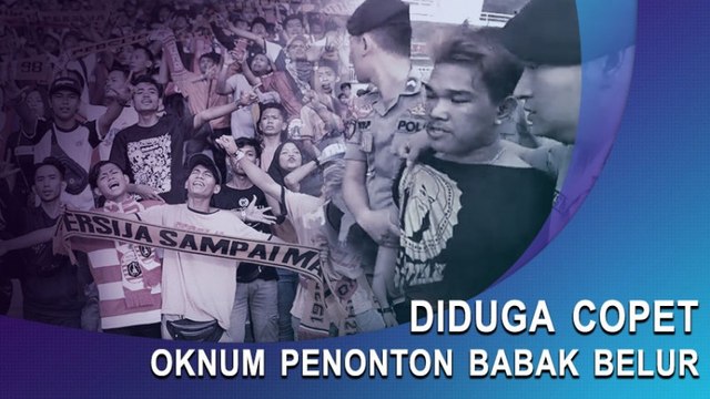 Diduga Copet, Oknum Penonton Babak Belur