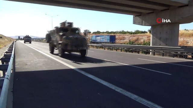 Akçakale sınırına zırhlı araç sevkiyatı