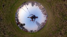 GoPro Fusion at Plaza Italia Santiago, Chile