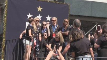 Las campeonas del mundo pasean su corona por Nueva York