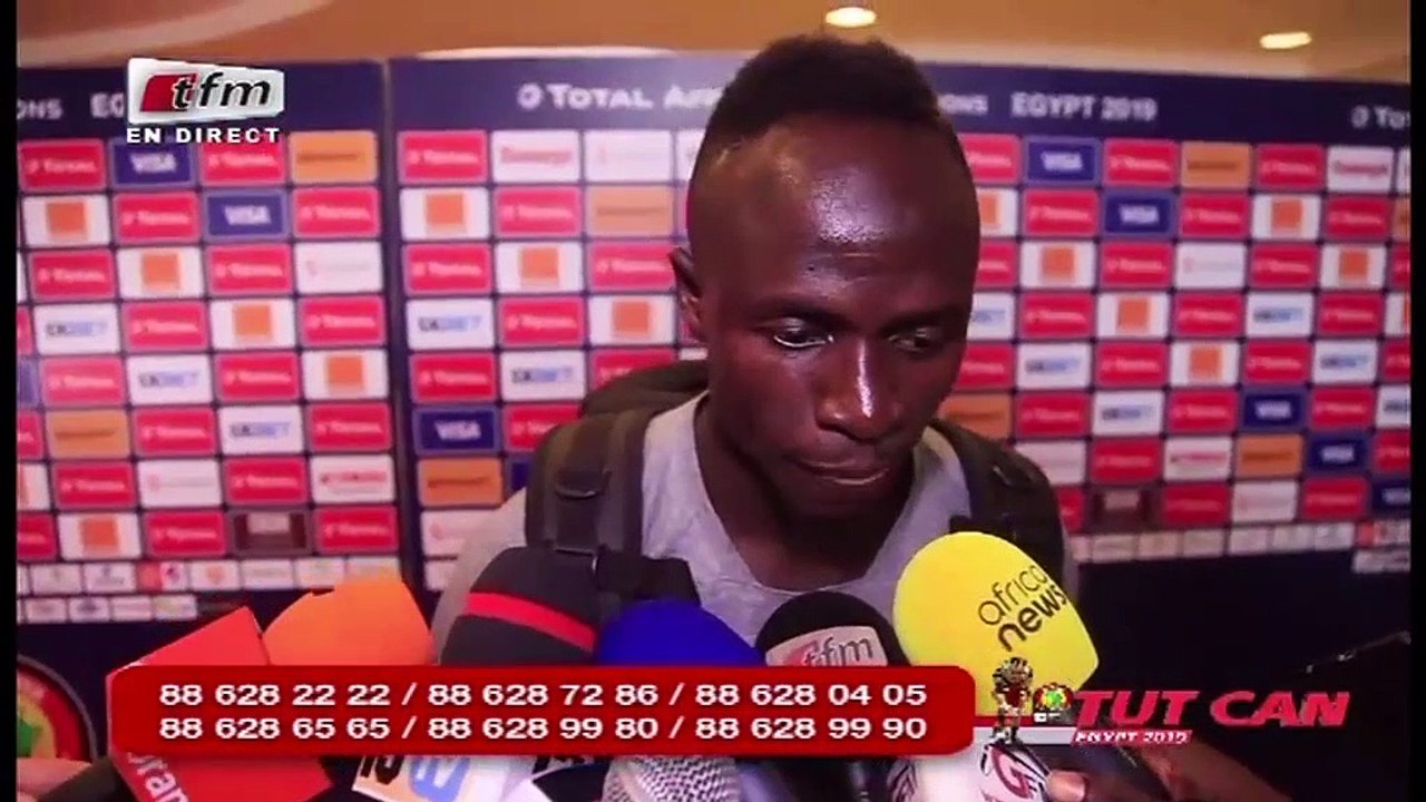 Reaction de Sadio Mané apres la victoire face au Bénin