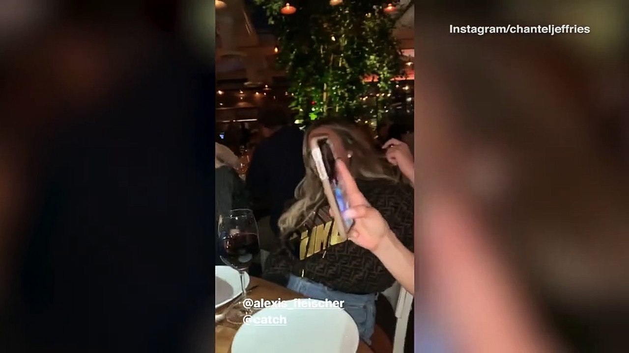 Chantel Jeffries enjoys dinner with Machine Gun Kelly at Catch