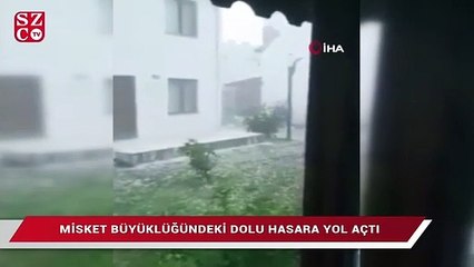 Edirne’de misket büyüklüğünde dolu!