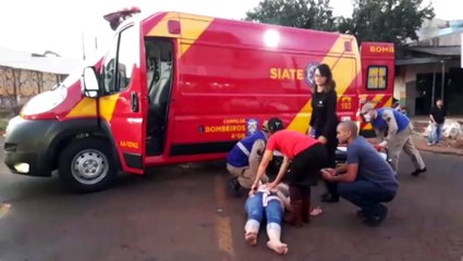 Atropelamento mobiliza equipe do Siate ao Bairro Santa Cruz