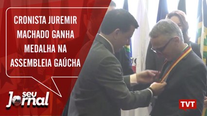 Cronista Juremir Machado ganha medalha na Assembleia gaúcha