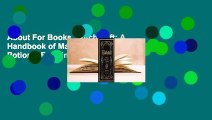 About For Books  Witchcraft: A Handbook of Magic Spells and Potions  For Kindle