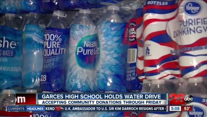 Garces High School holds water drive for earthquake affected communities