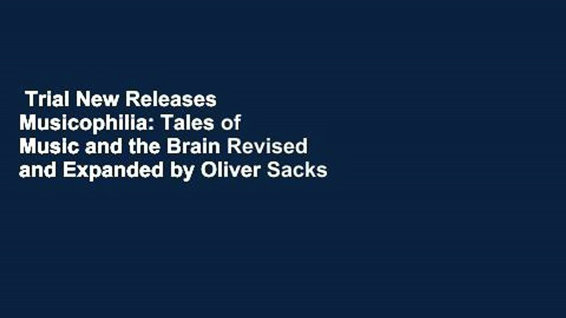 Download Book Musicophilia tales of music and the brain No Survey
