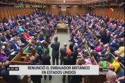 EEUU: renunció el embajador británico que llamó 