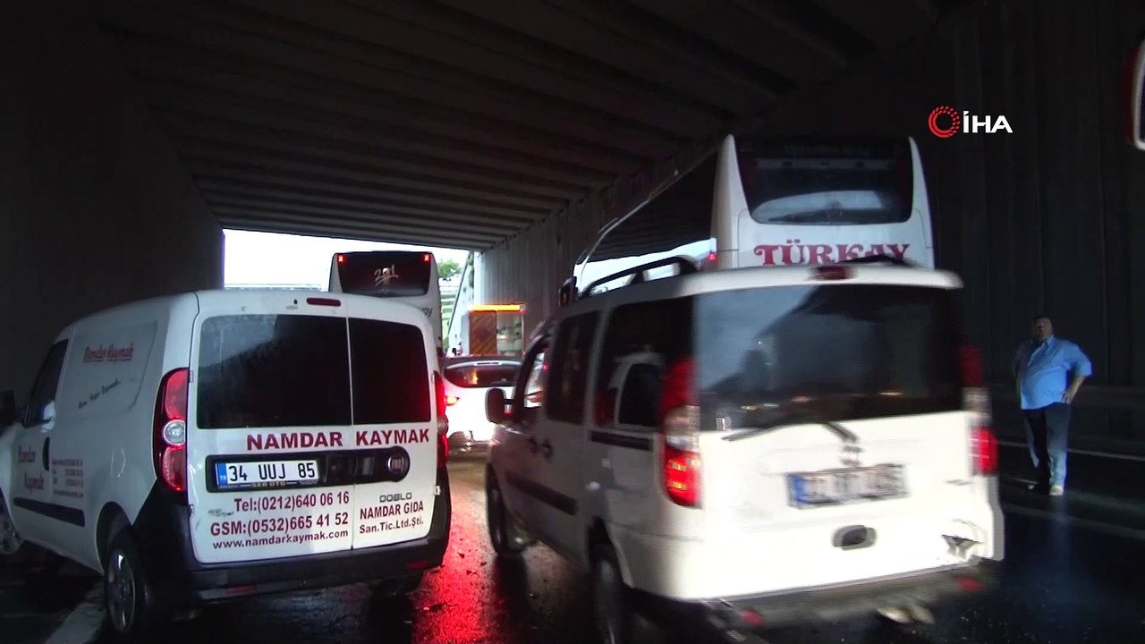 Yağış kazayı beraberinde getirdi: 1 yaralı