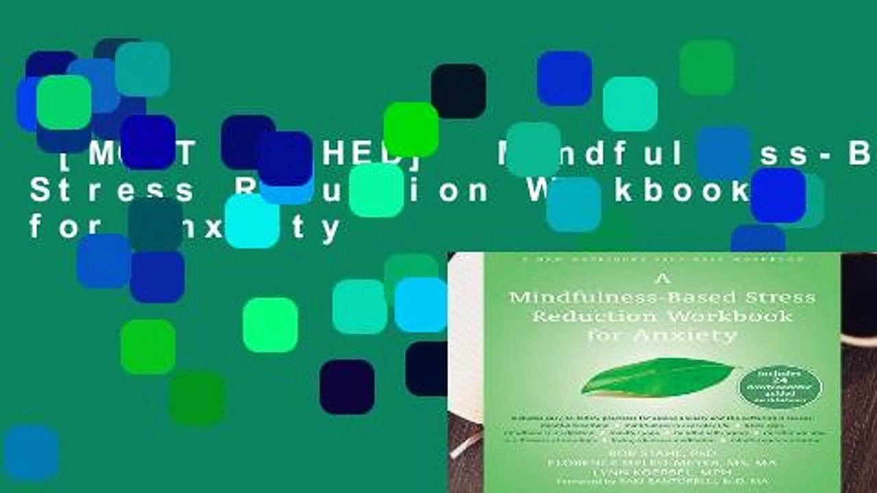 [MOST WISHED]  Mindfulness-Based Stress Reduction Workbook for Anxiety