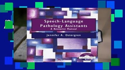 [GIFT IDEAS] Speech-Language Pathology Assistants: A Resource Manual