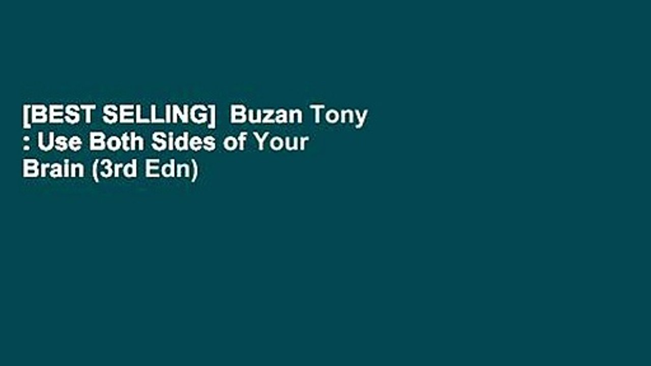 [BEST SELLING]  Buzan Tony : Use Both Sides of Your Brain (3rd Edn)