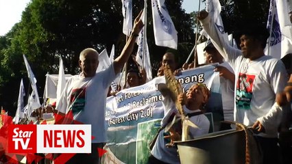 Fishermen and NGOs hold protest against Penang South Reclamation project
