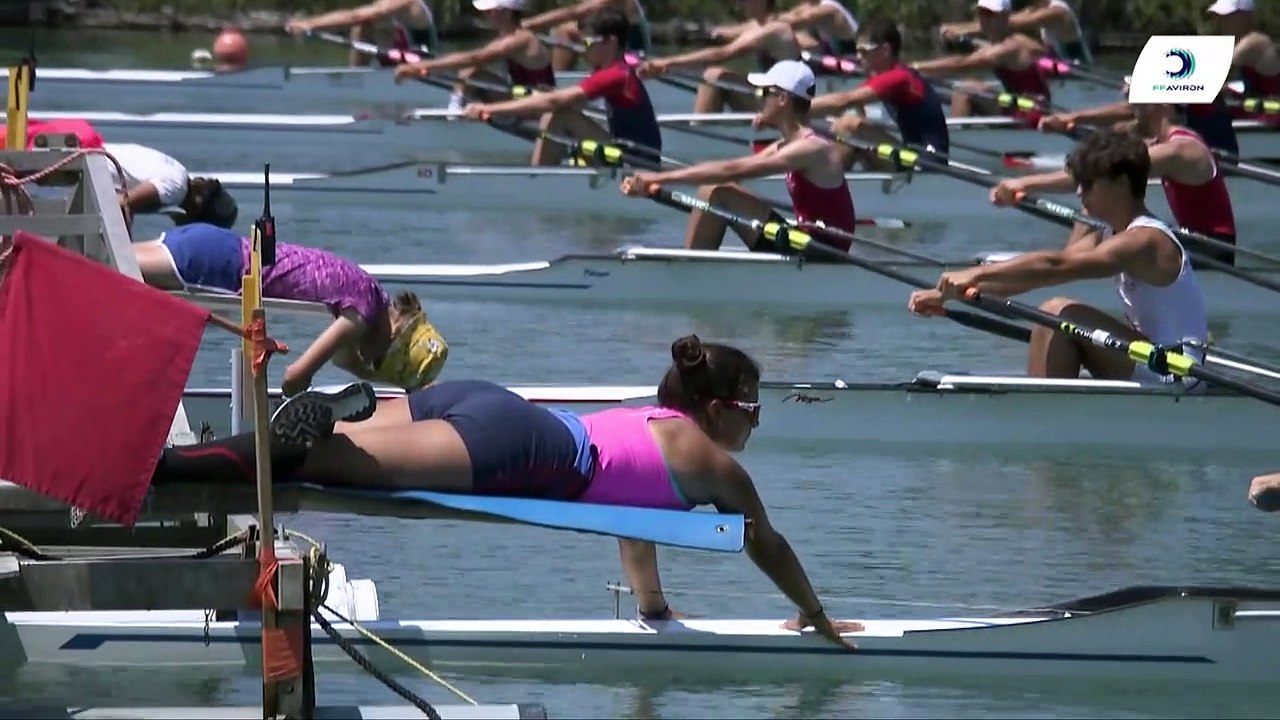 Championnat de France J16 Bateaux longs Libourne 2019 - Finale du quatre de couple hommes-J16H4x
