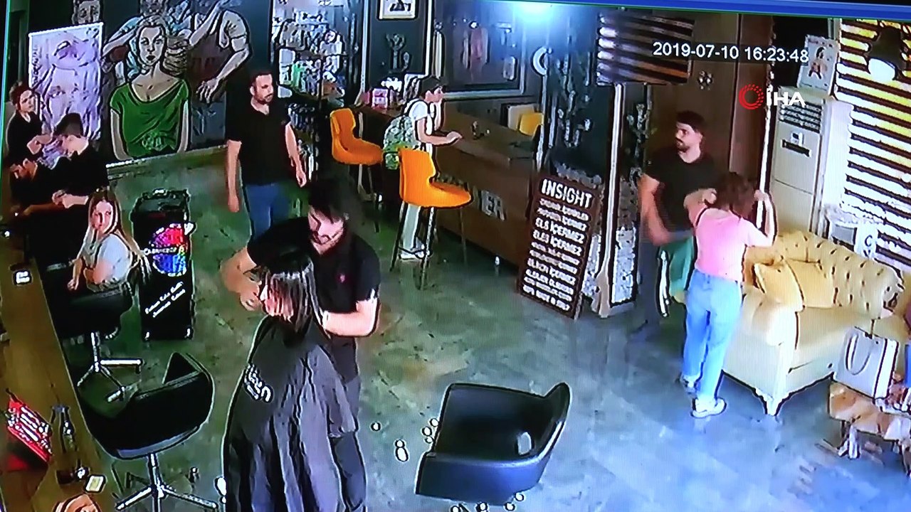 Saçına kaynak yaptırdı, para ödemeden kaçtı...Kuaförü dolandıran kadın kamerada