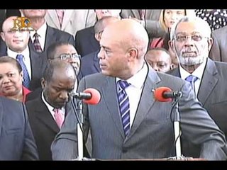 Ceremonie d'installation du Premier Ministre Gary Conille, Haiti