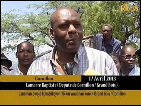 Lansman pwojè konstriksyon 15 km wout nan komin Grand Bois Cornillon.