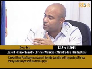 Rankont Minis Planifikasyon an Laurent Salvador Lamothe ak Firme Vorbes et Fils.