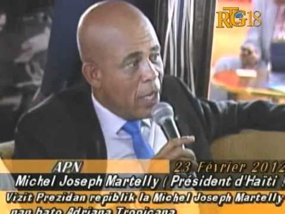 Vizit Prezidan repiblik la Michel Joseph Martelly nan Bato Adriana Tropicana