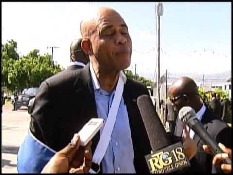 Retou prezidan Martelly nan peyi a aprè yon semèn li pase Etazini pou rezon sante