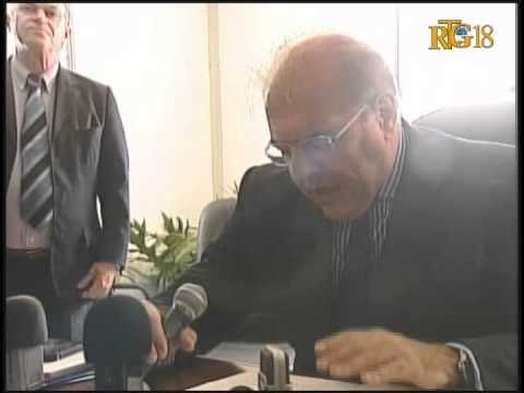 Seremoni siyati pwotokòl transfè tout materyèl PER-SNGRD yo bay leta Ayisyen.