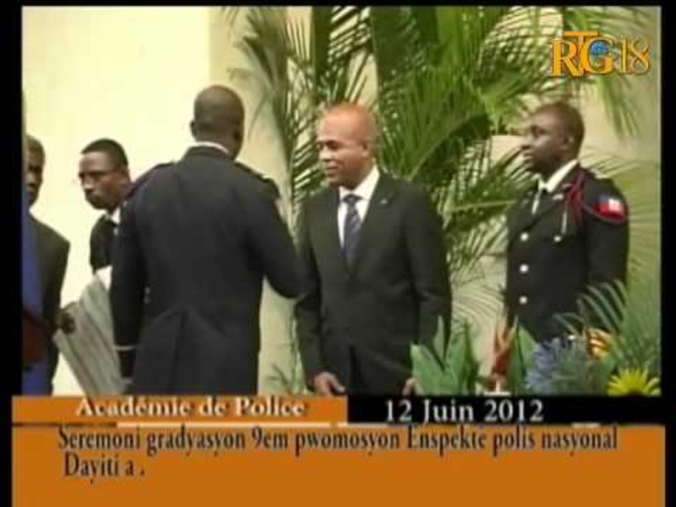 Seremoni gradyasyon 9èm pwomosyon Enspektè polis nasyonal Dayiti a.
