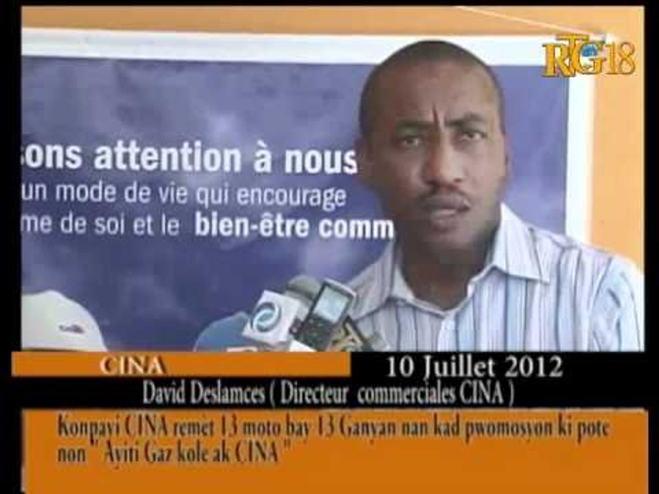 Konpayi CINA remèt 13 moto bay 13 Ganyan nan kad pwomosyon ki pote non ''Ayiti Gaz kole ak CINA''