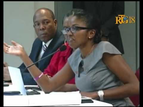 (2em pati) Prezantasyon bilan plizyè Minis nan gouvènman an ak Direktris jeneral EDH la.