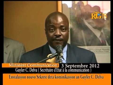 Enstalasyon nouvo Sekretè deta kominikasyon an Guyler C,Delva.