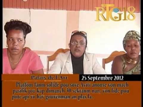 Platfòm fanm solidè pou sove Ayiti anonse mach pasifik jou dimanch 30 septanm nan