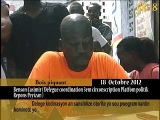 Delege kòdinasyon an sansiblize otorite yo sou pwogram kantin kominotè yo.