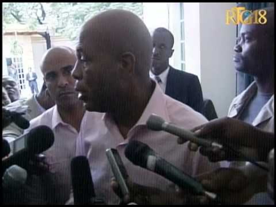 Rankont Premye Minis la,Prezidan Repiblik la ak Minis devlopman peyi la France lan Pascal Canfin.