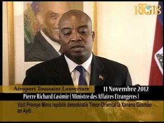 vizit Premye Minis Repiblik demokratik Timor-Oriental la Xanana Gusmao an Ayiti.