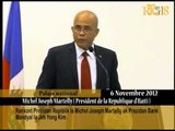 Rankont Prezidan Repiblik la Michel Joseph Martelly ak Prezidan Bank mondyal la Jim Yong Kim.