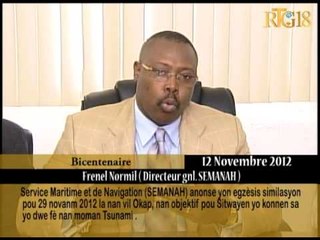 SEMANAH) anonse yon egzèsis similasyon pou 29 novanm 2012 la nan vil Okap.