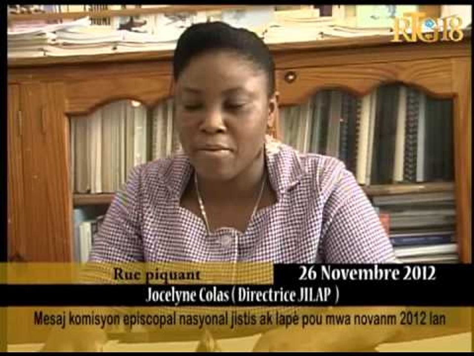 Mesaj komisyon episkopal nasyonal jistis ak lapè pou mwa novanm 2012 lan.