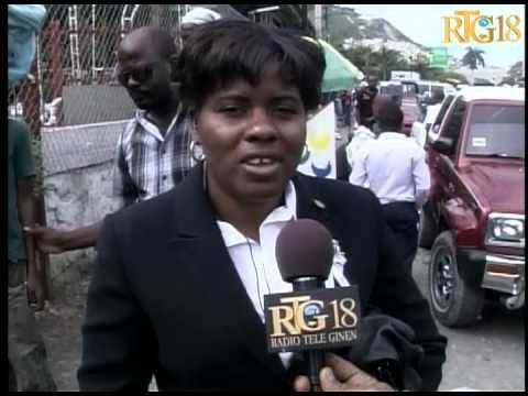 Seremoni Fineral Marie Thérèse Millien Sanon, manman Minis Jistis la Jean Renel Sanon.