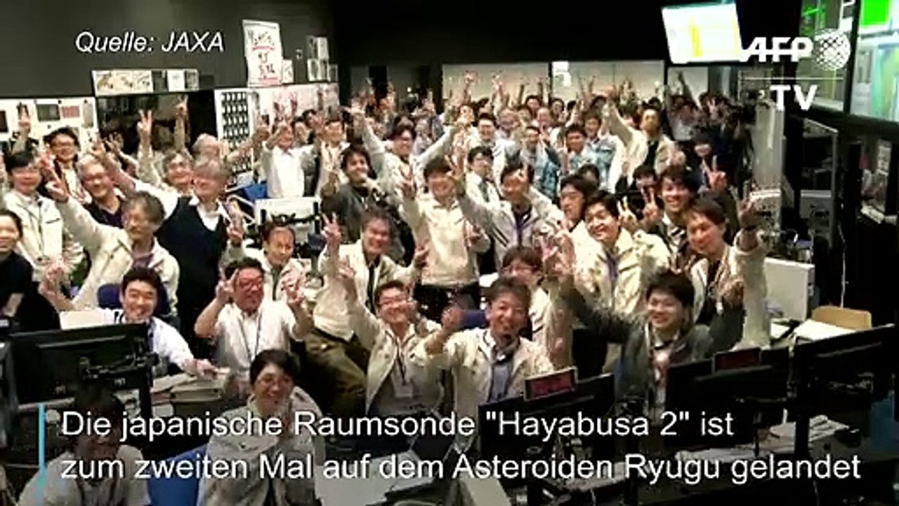 Raumsonde 'Hayabusa 2' erneut auf Asteroiden Ryugu gelandet