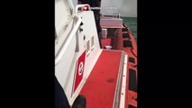 Catania - Guardia Costiera Evacuazione della spiaggia Playa (11.07.19)