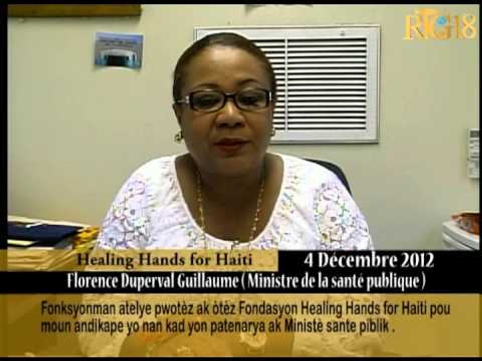 Fonksyonman atelye pwotèz ak òtèz Fondasyon Healing Hands for Haïti pou moun andikape yo nan kad