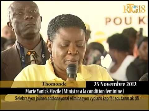 Selebrasyon jounen entènasyonal eliminasyon vyolans kap fèt sou fanm ak tifi.