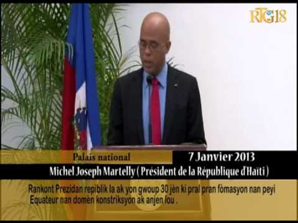 Rankont Prezidan repiblik la ak yon gwoup 30 Jèn ki pral pran fòmasyon nan peyi Equateur