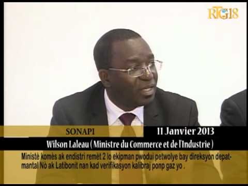 Ministè komès ak endistri remèt 2 lo ekipman pwodui petwolye bay direksyon depatmantal Nò ak Lat