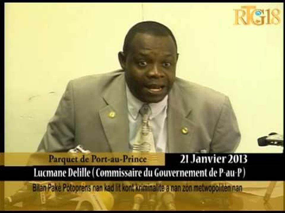 Bilan Pakè Pòtoprens nan kad lit kont kriminalite a nan zòn metwopolitèn nan.