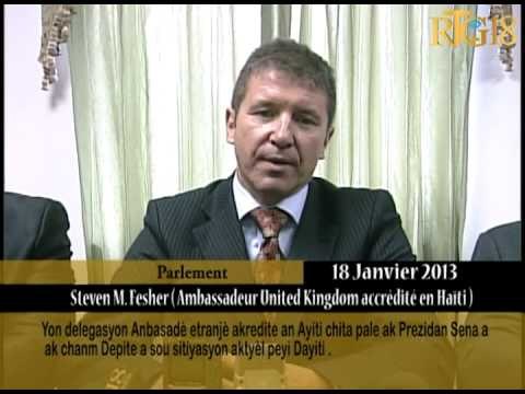 Yon Delegasyon Anbasadè etranjè akredite an Ayiti chita pale ak Prezidan Sena a