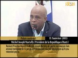 Rankont Prezidan Michel Joseph Martelly ak laprès nan okazyon 3em anivèsè tranbleman Tè 12 janvy