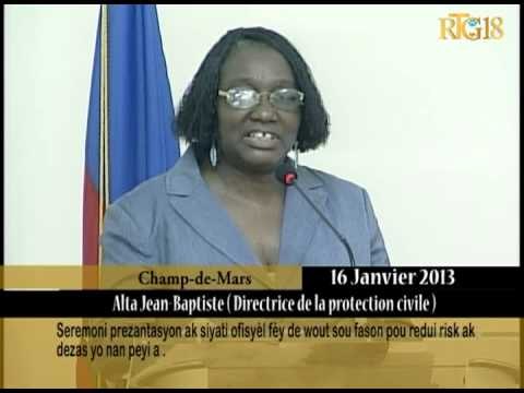 Seremoni prezantasyon ak Siyati ofisyèl fèy de wout fason pou redui Risk ak Dezas nan peyi a.