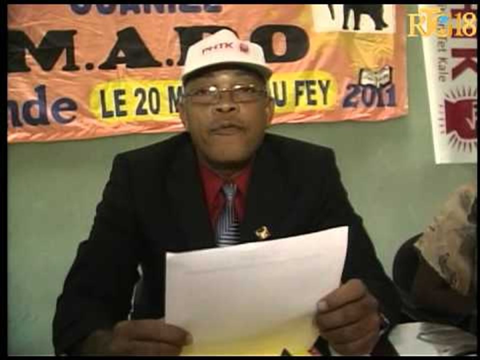 Mouvman Ayisyen demokrat òganize pote sipò ak pati politik PHTK ki se pati Ayisyen Tèt Kale.