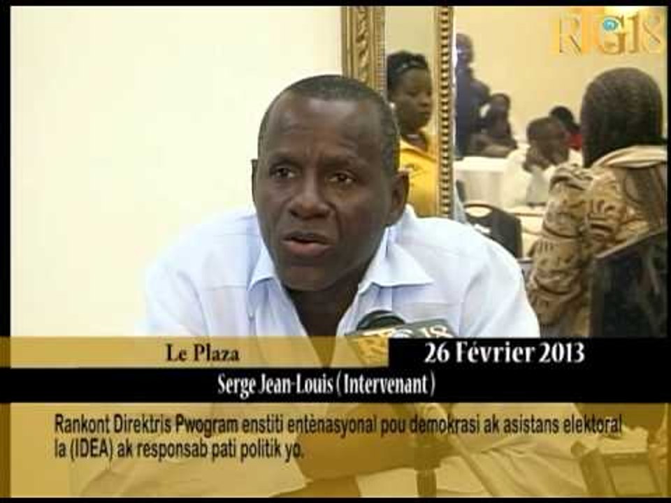 Rankont Direktris Pwogram enstiti entènasyonal pou demokrasi ak asistans elektoral la (IDEA).